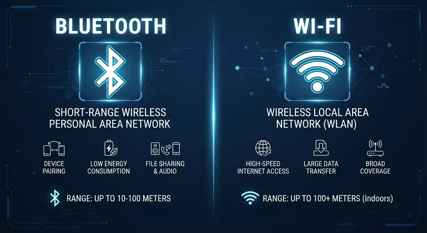 Bluetooth vs. Wi-Fi: Two Wireless Technologies With Very Different Jobs